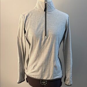 NILS Gray and Black Women's Jersey Top